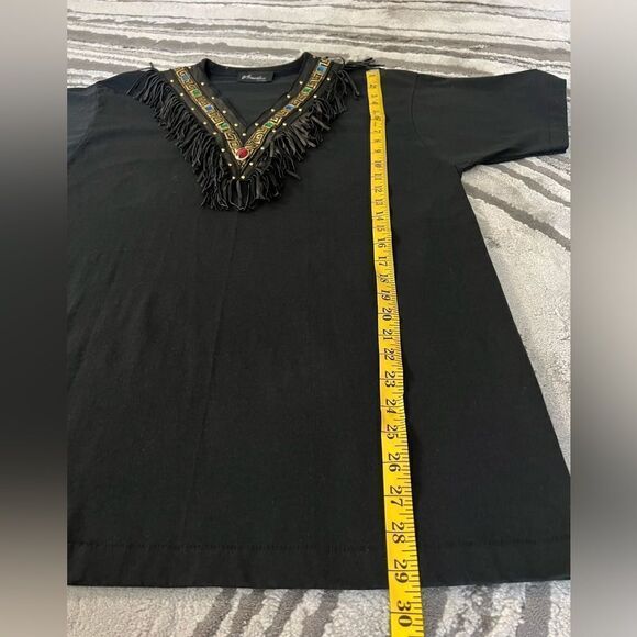 Tony Ward Vintage Rare Xperiance Women’s Fringe T-Shirt - Picture 9 of 12